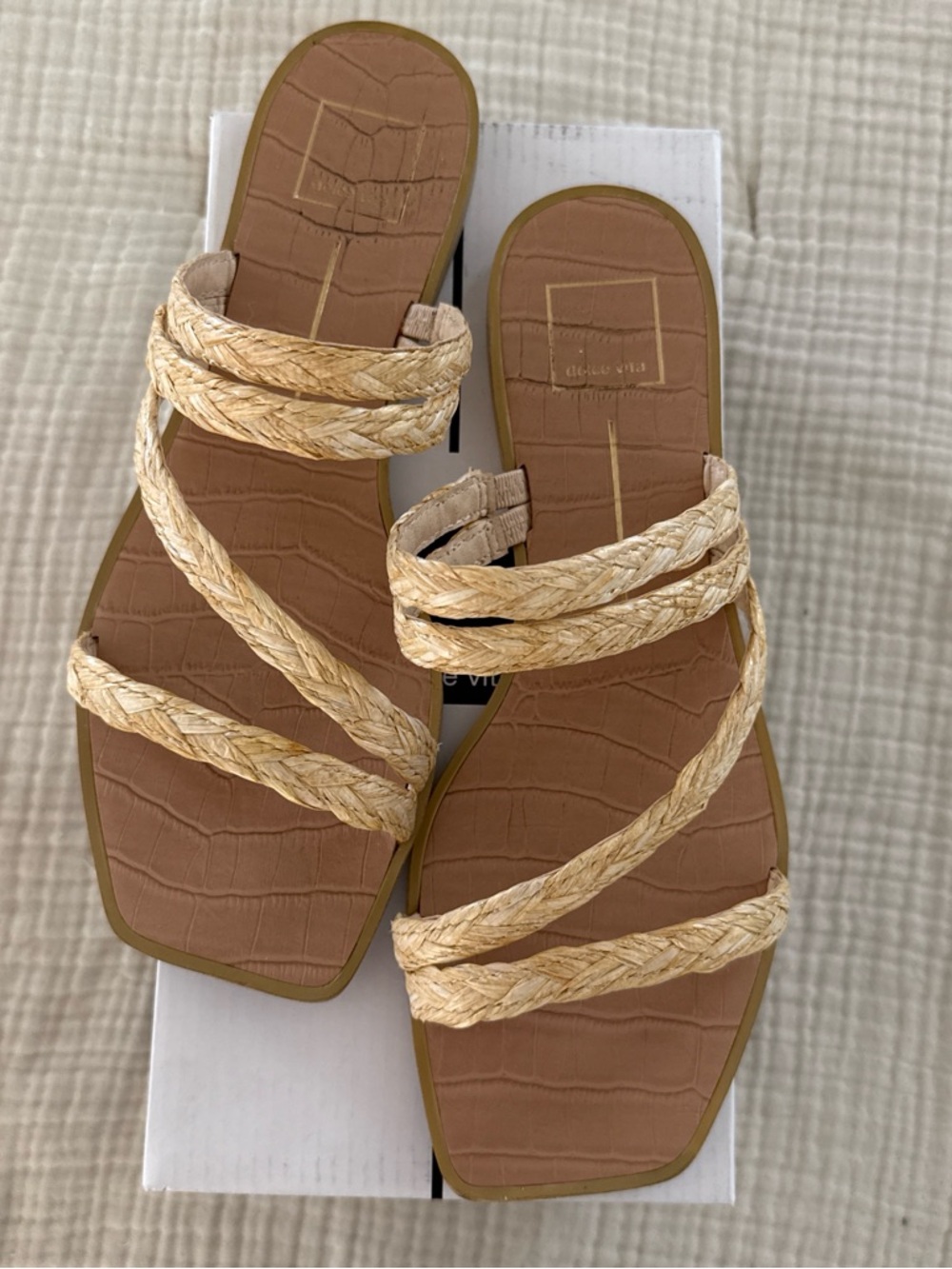 Dolce Vita raffia sandals